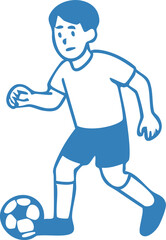 Soccer Football Character Illustration