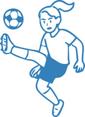 Soccer Football Character Illustration
