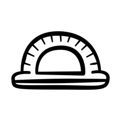 Art Education school Hand Drawn Isolated In White Illustration