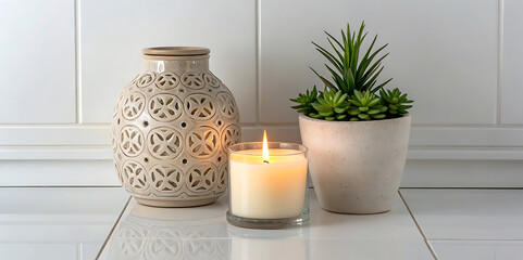 still life with candle