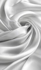 Silky white fabric folds, soft light, gentle curves