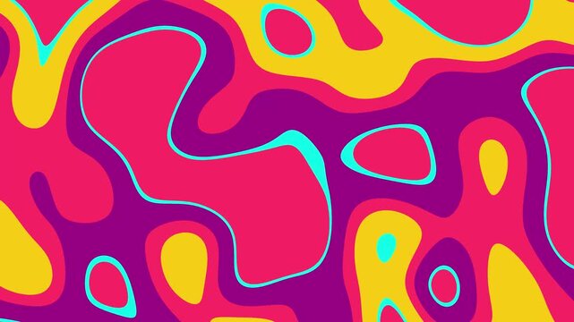 Abstract colorful fluid art background animation seamless loop for creative concepts