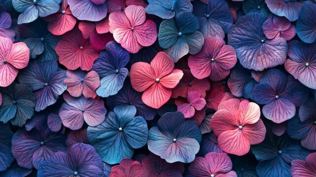 Vibrant Hydrangea Bloom CloseUp Display.