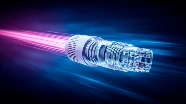 Detailed view of electromagnetic interference light observing electromagnetic interference light emission detail