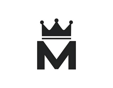 Crowned letter M logo