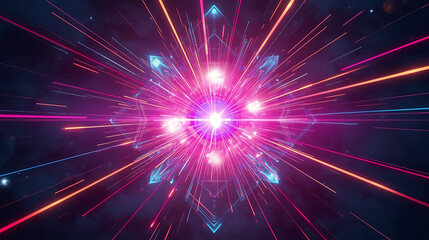 Radiant Abstract Explosion