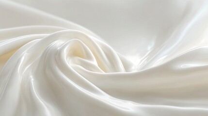 Natural milk background, smooth creamy white surface, soft flowing liquid texture, pure and fresh tones, gentle natural light, minimal clean design, calm and authentic style, commercial.