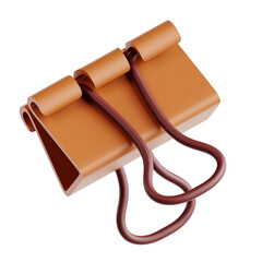 3D illustration Binder Clips