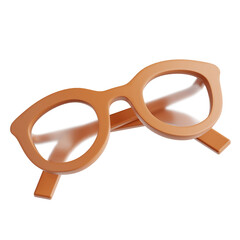 3D illustration Reading Glasses