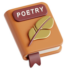 3D illustration Ribbon Bookmark