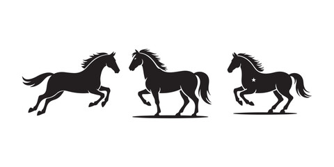 Elegant Horse Silhouette Art