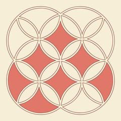 Gradient Circle Minimalist Geometry