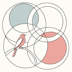 Minimalist Abstract Geometric Compositions 1