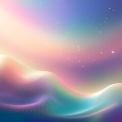 Celestial Symphony: A dreamy, ethereal landscape painted with soft pastel hues and shimmering starlight, evoking a sense of peace and wonder.