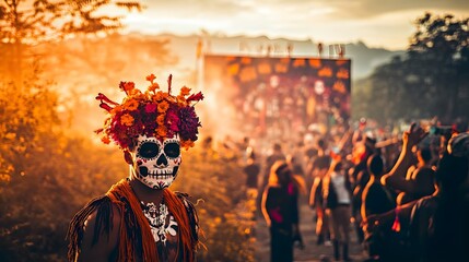 Honoring loved ones in Dia de los Muertos celebration