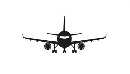 Simple airplane silhouette
