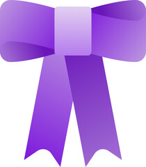 Beautiful colorful flat ribbon bow