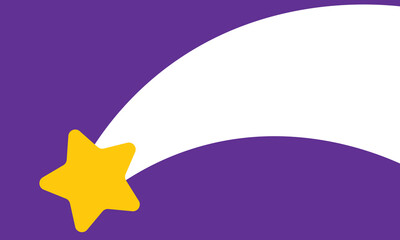 Background illustration of shooting stars with negative space and copy space. Abstract Falling Star.