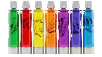 Colorful Paint Tubes Set for Art and Creativity
