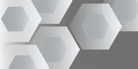 Vector aluminum grey sheet with reflection. Platinum and titanium modern hexagon art