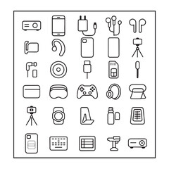 Mobile accessories item icon vector illustration