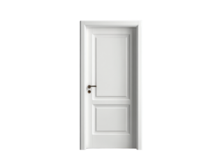 White panelled interior door with bronze handle image, Isolated, Png Transparent Background