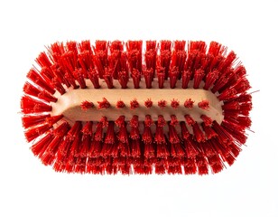 Red Cleaning Brush Oval Shape.