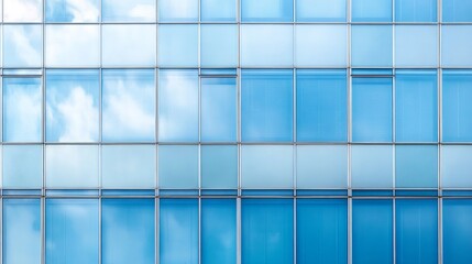 office building windows texture of blue glass for business background business center generic facade front view