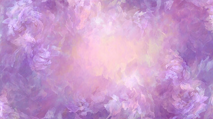 Fototapeta premium Pastel floral frame with pink, gold, and watercolor effect.