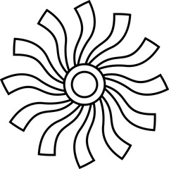 Vintage Sunburst Vector Icons – Perfect for Branding