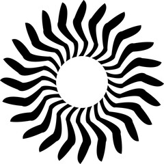 Vintage Sunburst Vector Icons – Perfect for Branding