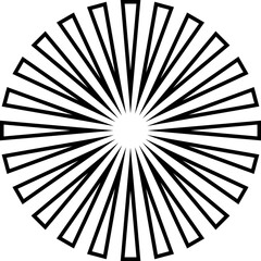 Vintage Sunburst Vector Icons – Perfect for Branding
