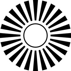 Vintage Sunburst Vector Icons – Perfect for Branding