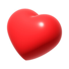 3D Heart Icon Representing Love, Romance, and Emotional Connection