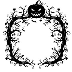 Pumpkin Halloween Frame