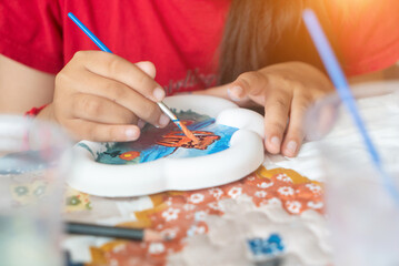 Creative Child Engaged in Art Activity