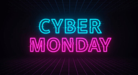 Cyber Monday Digital Glitch Text Effect