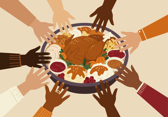Thanksgiving Togetherness and Gratitude Concept