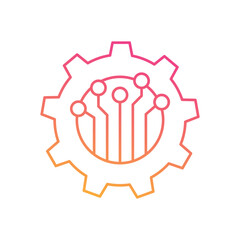 Automation  Gradient Outline Icon