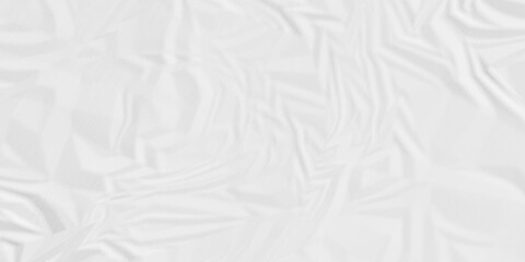 White paper wrinkled texture for background space. Rough white paper. Paper texture, recycled creased paper background.	