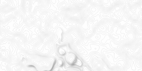 white topography map geography relief diagram texture design. Topography white background and black line world map texture design. Lines Topographic contour lines grid map seamless pattern.	