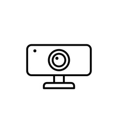 Webcam Icon – Camera Symbol for Video Call, Streaming, and Online Communication