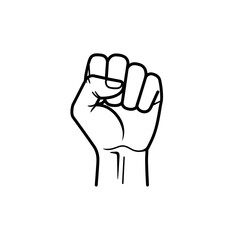 Raised Fist Icon – Power, Protest, and Solidarity Symbol for Strength and Unity