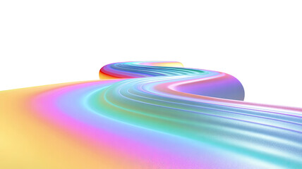 Fototapeta premium Abstract rainbow background with vibrant colors and smooth gradients isolated on white background for artistic and creative projects
