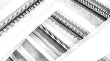 Obraz premium Futuristic urban architecture: glass and steel windows reflect the city light in this modern business structure