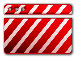 Christmas Red Film Clapperboard Icon glossy 3D festive holiday winter decoration shiny movie cinema symbol for celebration poster sticker background