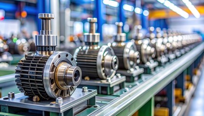 Industrial Motors on Conveyor Belt
