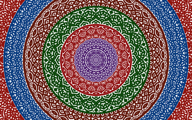 Signs and symbols. Full frame circle pattern lotus or flower mandala art design. beauty, fashion, geometry, colorful, vintage, tradition, classic, deco, cycle, full frame, style, culture of india .