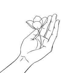 hand with a cigarette