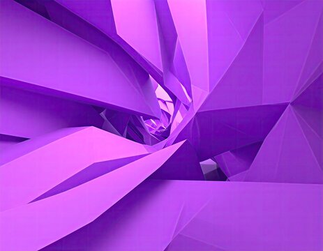 Purple geometric shapes, tunnel-like